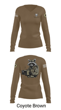Node 66216 Bandwidth Bandits 75270738 Women's Long Sleeve V-neck Shirt - 17