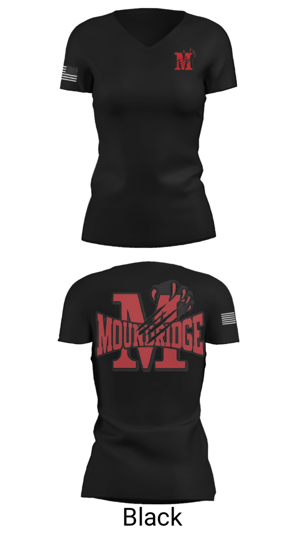 Womens Short Sleeve Vneck Shirt, Moundridge High School Basketball, Women's Basketball, Teamtime, Team time, sublimation, custom sports apparel, team uniforms, spirit wear, spiritwear, sports uniforms, custom shirts, team store, custom team store, fundraiser sports, apparel fundraiser
