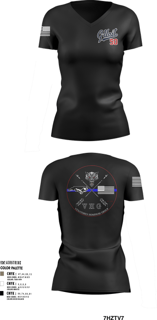 Womens Short Sleeve Vneck Shirt, VHG, Police, Teamtime, Team time, sublimation, custom sports apparel, team uniforms, spirit wear, spiritwear, sports uniforms, custom shirts, team store, custom team store, fundraiser sports, apparel fundraiser