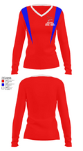 Noxubee County High School Tennis 70238054 Women's Long Sleeve V-neck Shirt - 28