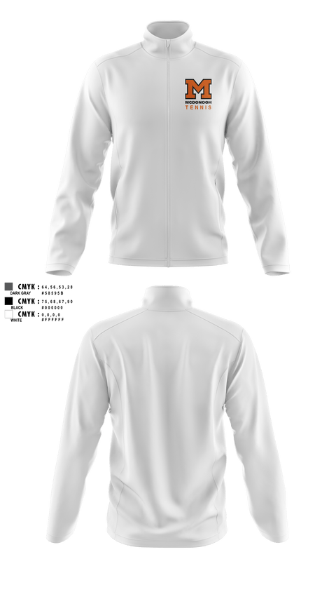 Fleece Jacket, Girls Tennis McDonogh School, Tennis, Teamtime, Team time, sublimation, custom sports apparel, team uniforms, spirit wear, spiritwear, sports uniforms, custom shirts, team store, custom team store, fundraiser sports, apparel fundraiser