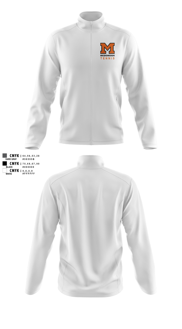 Fleece Jacket, Girls Tennis McDonogh School, Tennis, Teamtime, Team time, sublimation, custom sports apparel, team uniforms, spirit wear, spiritwear, sports uniforms, custom shirts, team store, custom team store, fundraiser sports, apparel fundraiser