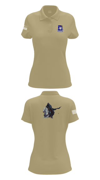 Womens Short Sleeve Performance Polo, 160th SOAR (A), , Teamtime, Team time, sublimation, custom sports apparel, team uniforms, spirit wear, spiritwear, sports uniforms, custom shirts, team store, custom team store, fundraiser sports, apparel fundraiser