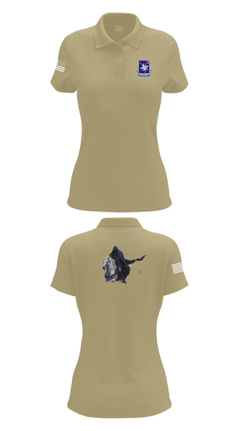 Womens Short Sleeve Performance Polo, 160th SOAR (A), , Teamtime, Team time, sublimation, custom sports apparel, team uniforms, spirit wear, spiritwear, sports uniforms, custom shirts, team store, custom team store, fundraiser sports, apparel fundraiser