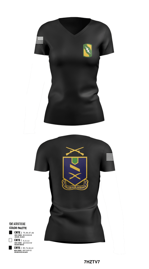 Womens Short Sleeve Vneck Shirt, 2-137th IN RGMT, National Guard, Teamtime, Team time, sublimation, custom sports apparel, team uniforms, spirit wear, spiritwear, sports uniforms, custom shirts, team store, custom team store, fundraiser sports, apparel fundraiser