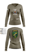 Civil Affairs Schoolhouse 5293701 Women's Long Sleeve V-neck Shirt - 3