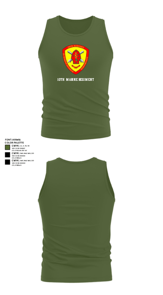 Tank Top, 10th Marine Regiment, Marines, Teamtime, Team time, sublimation, custom sports apparel, team uniforms, spirit wear, spiritwear, sports uniforms, custom shirts, team store, custom team store, fundraiser sports, apparel fundraiser