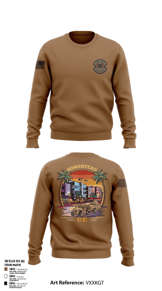 Crew Neck Sweatshirt, 482D Civil Engineer Squadron, Air Force, Teamtime, Team time, sublimation, custom sports apparel, team uniforms, spirit wear, spiritwear, sports uniforms, custom shirts, team store, custom team store, fundraiser sports, apparel fundraiser