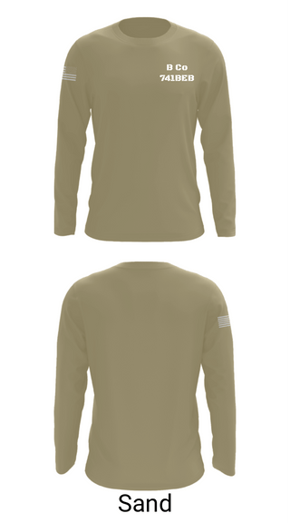 Long Sleeve Performance Shirt, B Co 741BEB, National Guard, Teamtime, Team time, sublimation, custom sports apparel, team uniforms, spirit wear, spiritwear, sports uniforms, custom shirts, team store, custom team store, fundraiser sports, apparel fundraiser
