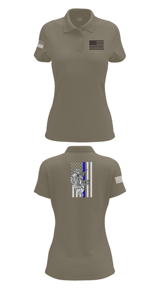 Womens Short Sleeve Performance Polo, 904th MP Det Military Working Dog, Army, Teamtime, Team time, sublimation, custom sports apparel, team uniforms, spirit wear, spiritwear, sports uniforms, custom shirts, team store, custom team store, fundraiser sports, apparel fundraiser