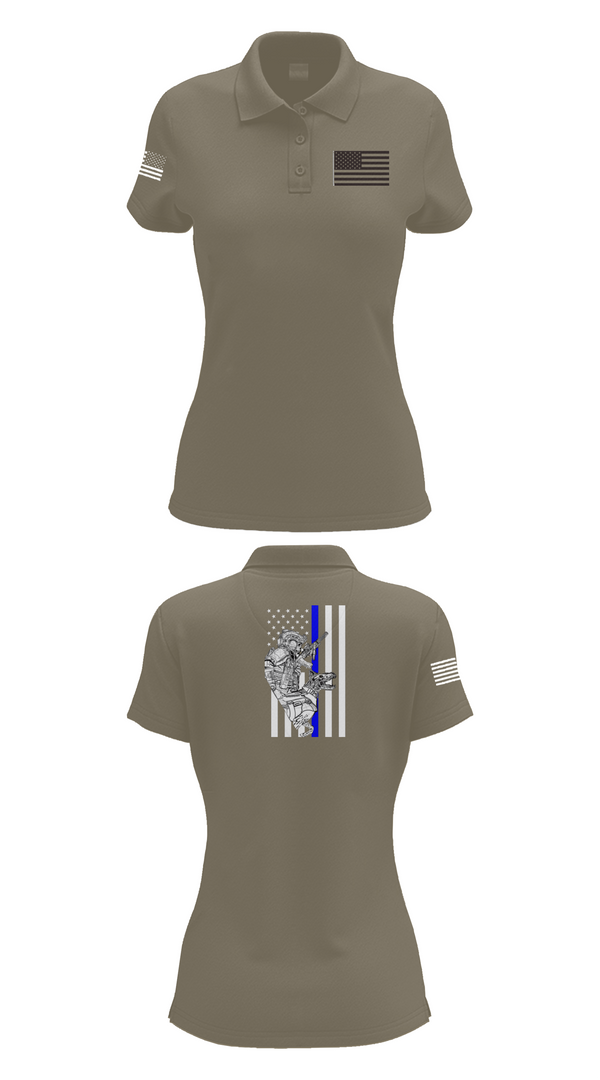 Womens Short Sleeve Performance Polo, 904th MP Det Military Working Dog, Army, Teamtime, Team time, sublimation, custom sports apparel, team uniforms, spirit wear, spiritwear, sports uniforms, custom shirts, team store, custom team store, fundraiser sports, apparel fundraiser