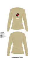 Usasoc 85355509 Women's Long Sleeve V-neck Shirt - 82