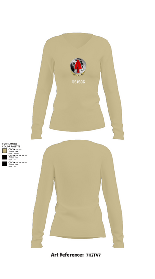 Womens Long Sleeve Vneck Shirt, Usasoc, Army, Teamtime, Team time, sublimation, custom sports apparel, team uniforms, spirit wear, spiritwear, sports uniforms, custom shirts, team store, custom team store, fundraiser sports, apparel fundraiser