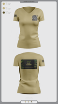 ELITE SQUAD 4589073 Women's Short Sleeve V-neck Shirt - 1