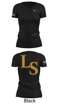 Lutheran South High School Tennis 8304460 Women's Short Sleeve V-neck Shirt - 14