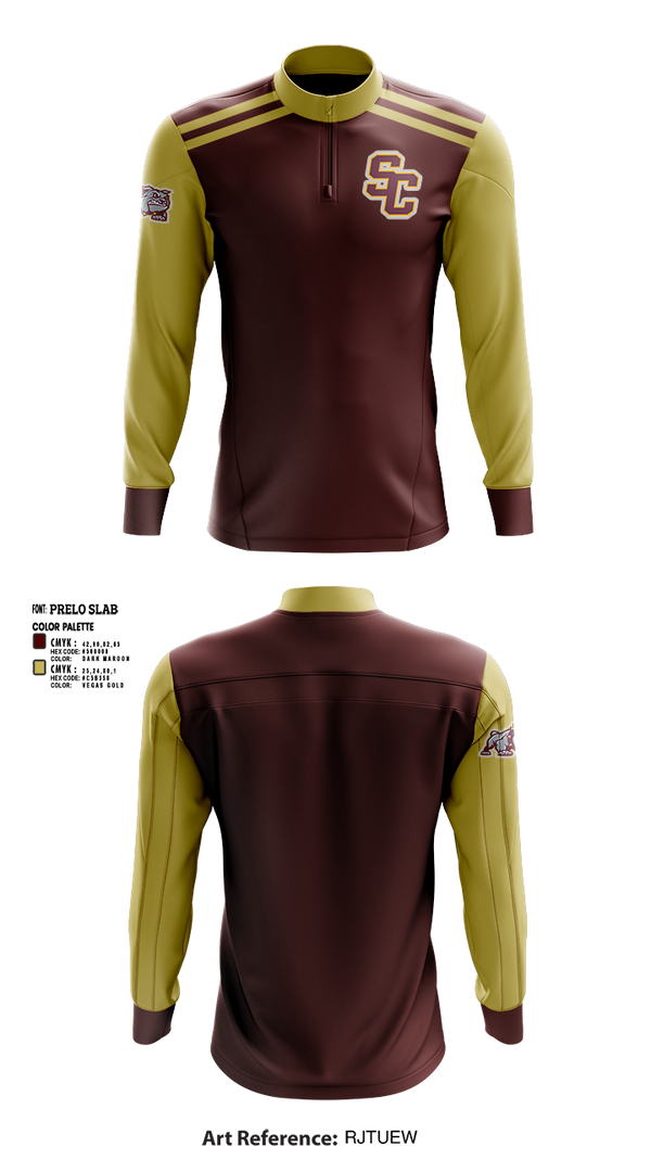 Quarter Zip Jacket, Saint Cloud High School wrestling, Football, Teamtime, Team time, sublimation, custom sports apparel, team uniforms, spirit wear, spiritwear, sports uniforms, custom shirts, team store, custom team store, fundraiser sports, apparel fundraiser