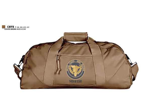 Duffle Bag, 143rd ESC, , Teamtime, Team time, sublimation, custom sports apparel, team uniforms, spirit wear, spiritwear, sports uniforms, custom shirts, team store, custom team store, fundraiser sports, apparel fundraiser