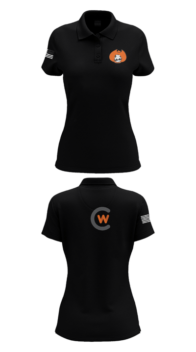 Central Wyoming College Soccer 29620811 Women's Short Sleeve Performance Polo  - 36
