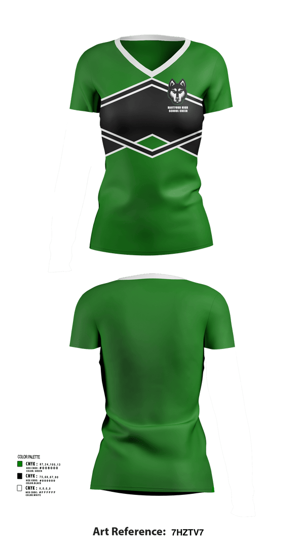 Womens Short Sleeve Vneck Shirt, Hartford High School Cheer, Cheer, Teamtime, Team time, sublimation, custom sports apparel, team uniforms, spirit wear, spiritwear, sports uniforms, custom shirts, team store, custom team store, fundraiser sports, apparel fundraiser