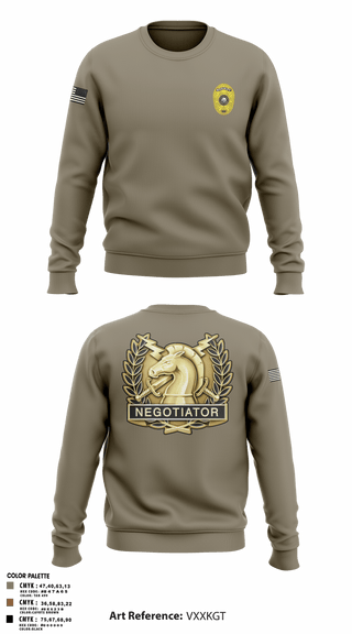 Crew Neck Sweatshirt, Charlie SquadCharlie SquadCNT (Crisis Negotiation Team), Police, Teamtime, Team time, sublimation, custom sports apparel, team uniforms, spirit wear, spiritwear, sports uniforms, custom shirts, team store, custom team store, fundraiser sports, apparel fundraiser
