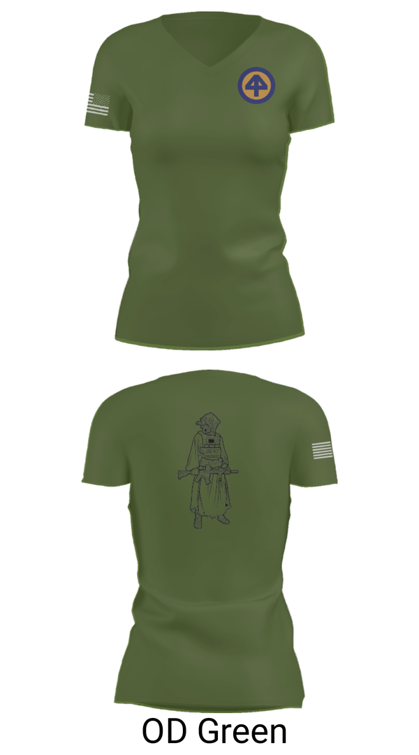 Women's Short Sleeve Vneck Shirt, A Co 1/1-114th, Army, Teamtime, Team time, sublimation, custom sports apparel, team uniforms, spirit wear, spiritwear, sports uniforms, custom shirts, team store, custom team store, fundraiser sports, apparel fundraiser