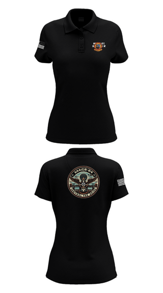 Women's Short Sleeve Performance Polo, MACS 24 ATC Detachment A, Marines, Teamtime, Team time, sublimation, custom sports apparel, team uniforms, spirit wear, spiritwear, sports uniforms, custom shirts, team store, custom team store, fundraiser sports, apparel fundraiser