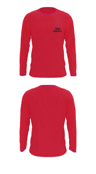 Long Sleeve Performance Shirt, Prime Baseball, Baseball, Teamtime, Team time, sublimation, custom sports apparel, team uniforms, spirit wear, spiritwear, sports uniforms, custom shirts, team store, custom team store, fundraiser sports, apparel fundraiser