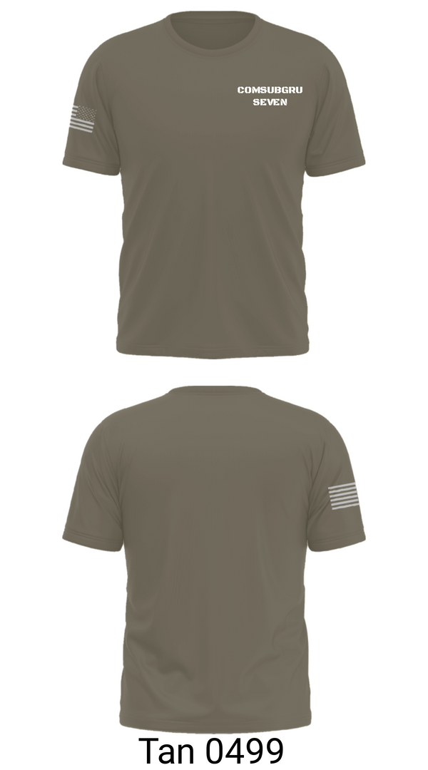 Old School Cotton Feel Shirt, COMSUBGRU SEVEN, Navy, Teamtime, Team time, sublimation, custom sports apparel, team uniforms, spirit wear, spiritwear, sports uniforms, custom shirts, team store, custom team store, fundraiser sports, apparel fundraiser