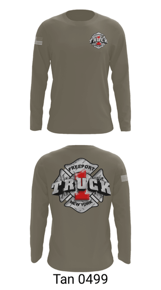 Long Sleeve Performance Shirt, Truck 1, Fire Department, Teamtime, Team time, sublimation, custom sports apparel, team uniforms, spirit wear, spiritwear, sports uniforms, custom shirts, team store, custom team store, fundraiser sports, apparel fundraiser