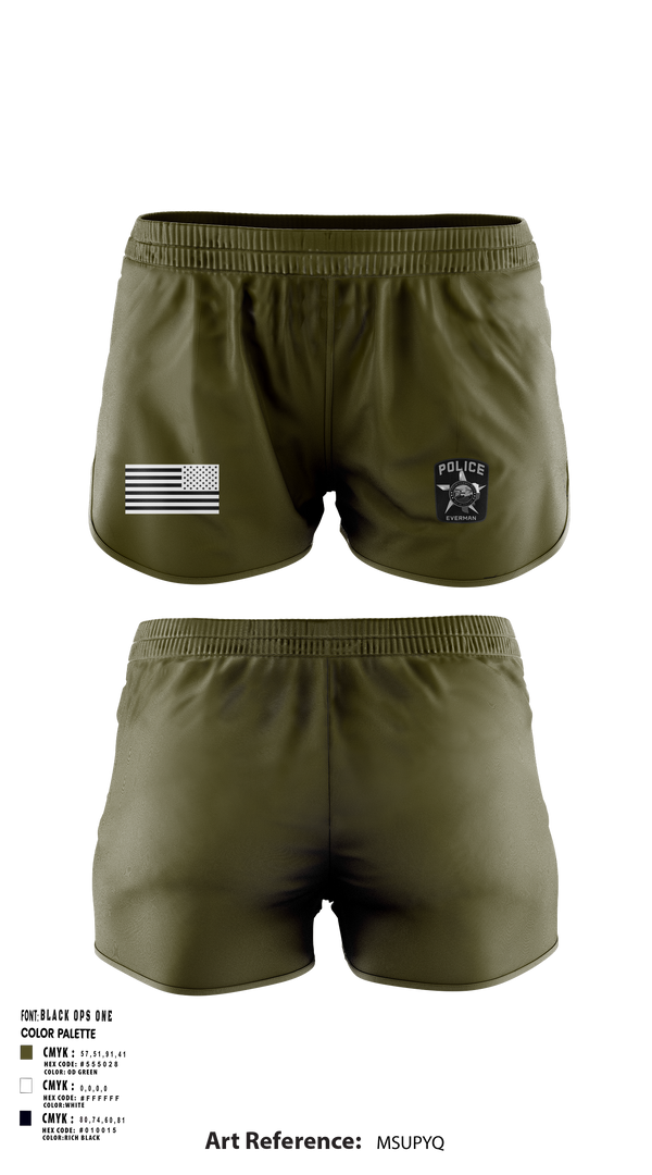 Womens Shorts, K9-Unit, Police, Teamtime, Team time, sublimation, custom sports apparel, team uniforms, spirit wear, spiritwear, sports uniforms, custom shirts, team store, custom team store, fundraiser sports, apparel fundraiser