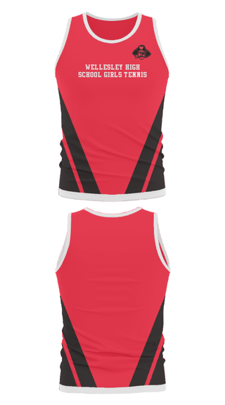 Tank Top, Wellesley High School Girls Tennis, Tennis, Teamtime, Team time, sublimation, custom sports apparel, team uniforms, spirit wear, spiritwear, sports uniforms, custom shirts, team store, custom team store, fundraiser sports, apparel fundraiser