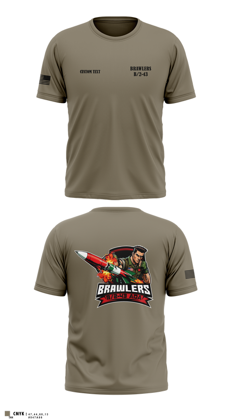 Old School Cotton Feel Shirt, Brawlers, Army, Teamtime, Team time, sublimation, custom sports apparel, team uniforms, spirit wear, spiritwear, sports uniforms, custom shirts, team store, custom team store, fundraiser sports, apparel fundraiser