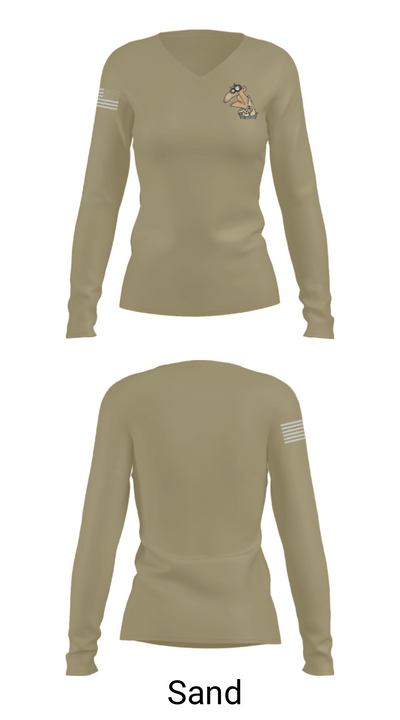 GrumpyOLVets 73193400 Women's Long Sleeve V-neck Shirt - 97