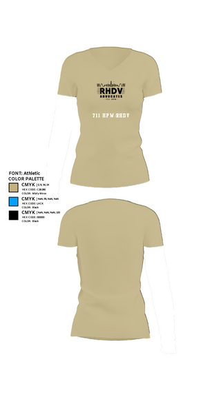 Womens Short Sleeve Vneck Shirt, 711 HPW/RHDV, Army, Teamtime, Team time, sublimation, custom sports apparel, team uniforms, spirit wear, spiritwear, sports uniforms, custom shirts, team store, custom team store, fundraiser sports, apparel fundraiser