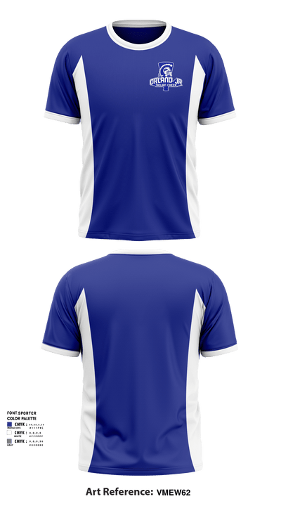 Orland Jr Trojans Cheer 6207473 Short Sleeve Performance Shirt - 2