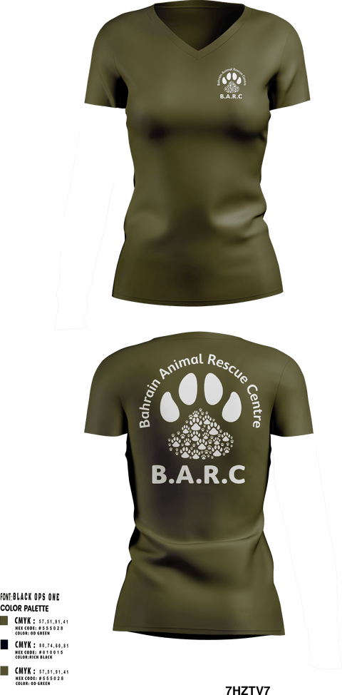Womens Short Sleeve Vneck Shirt, Bahrain Animal Rescue Center, , Teamtime, Team time, sublimation, custom sports apparel, team uniforms, spirit wear, spiritwear, sports uniforms, custom shirts, team store, custom team store, fundraiser sports, apparel fundraiser