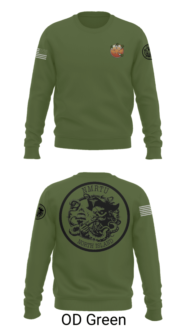 Crew Neck Sweatshirt, USS MAKIN ISLANDC5 MKI, Navy, Teamtime, Team time, sublimation, custom sports apparel, team uniforms, spirit wear, spiritwear, sports uniforms, custom shirts, team store, custom team store, fundraiser sports, apparel fundraiser