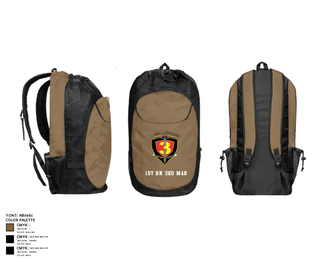 Gear Bag, 1st bn 3rd Mar, Marines, Teamtime, Team time, sublimation, custom sports apparel, team uniforms, spirit wear, spiritwear, sports uniforms, custom shirts, team store, custom team store, fundraiser sports, apparel fundraiser