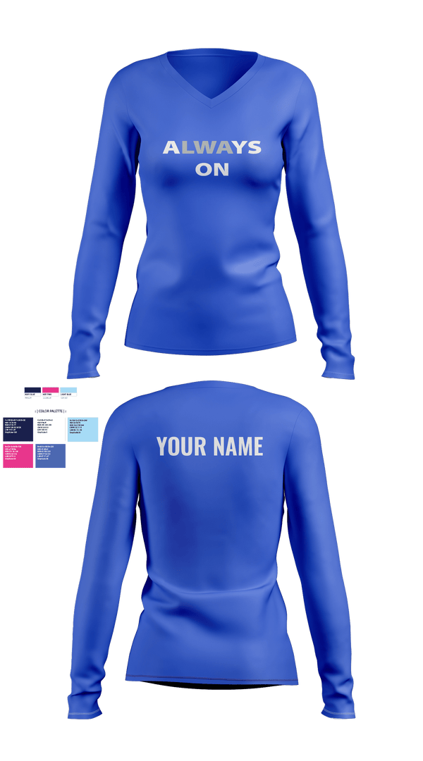 Womens Long Sleeve Vneck Shirt, Living Word Academy Volleyball, Women's Volleyball, Teamtime, Team time, sublimation, custom sports apparel, team uniforms, spirit wear, spiritwear, sports uniforms, custom shirts, team store, custom team store, fundraiser sports, apparel fundraiser
