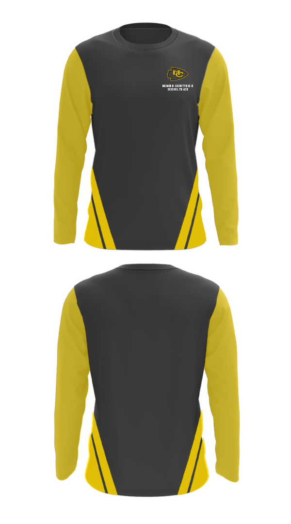 Long Sleeve Performance Shirt, McMinn County High School Track, Track & Field, Teamtime, Team time, sublimation, custom sports apparel, team uniforms, spirit wear, spiritwear, sports uniforms, custom shirts, team store, custom team store, fundraiser sports, apparel fundraiser