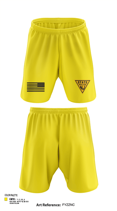 New Jersey state police 11429252 Athletic Shorts With Pockets - 132