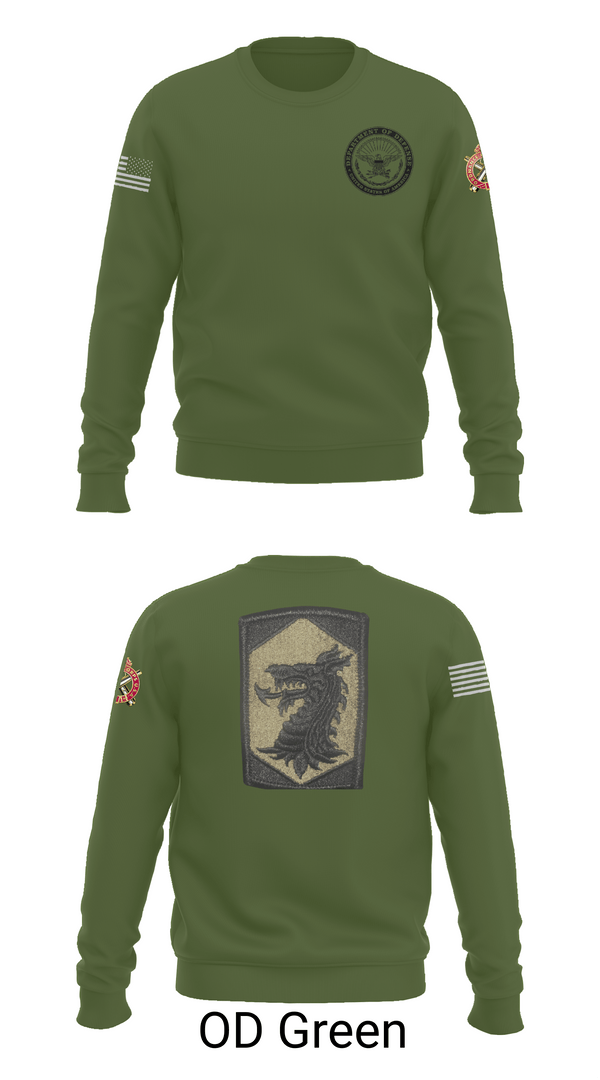 Crew Neck Sweatshirt, 445 Chemical Company, National Guard, Teamtime, Team time, sublimation, custom sports apparel, team uniforms, spirit wear, spiritwear, sports uniforms, custom shirts, team store, custom team store, fundraiser sports, apparel fundraiser