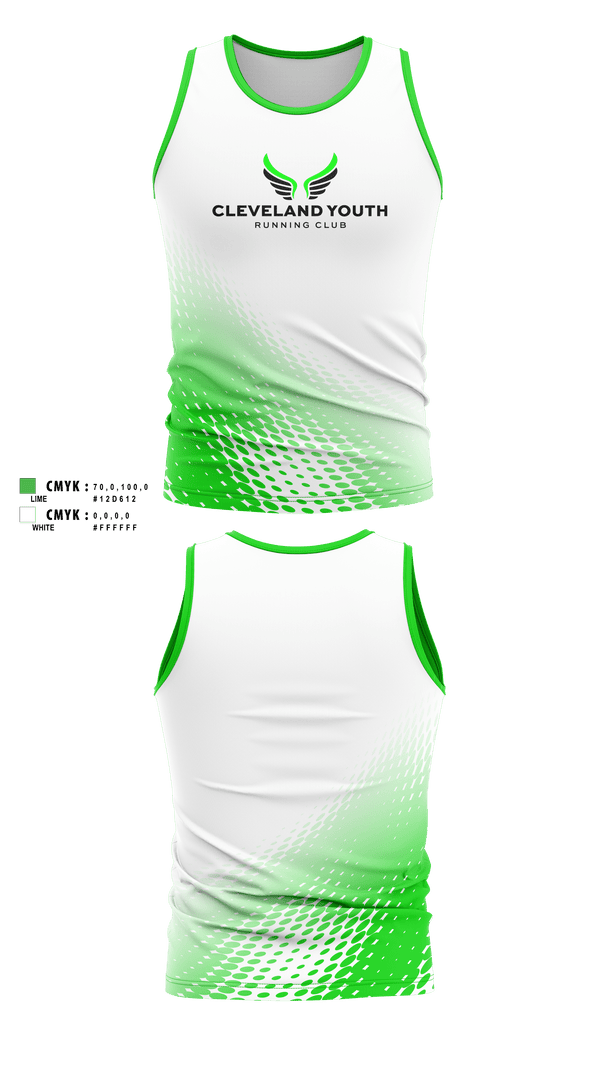 Tank Top, Cleveland Youth Running Club, Cross Country, Teamtime, Team time, sublimation, custom sports apparel, team uniforms, spirit wear, spiritwear, sports uniforms, custom shirts, team store, custom team store, fundraiser sports, apparel fundraiser