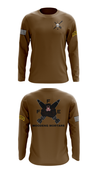 Long Sleeve Performance Shirt, Black Foot Troop, 2-13 Cavalry, Army, Teamtime, Team time, sublimation, custom sports apparel, team uniforms, spirit wear, spiritwear, sports uniforms, custom shirts, team store, custom team store, fundraiser sports, apparel fundraiser