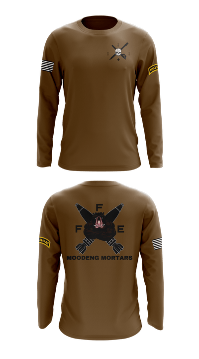Black Foot Troop, 2-13 Cavalry 83597720 Long Sleeve Performance Shirt 42