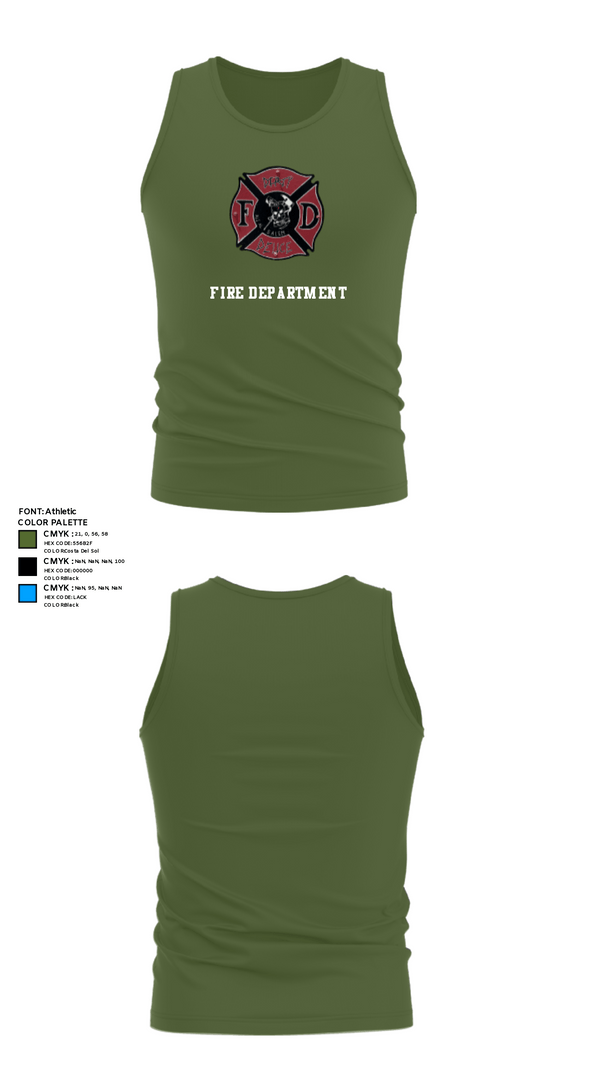 Tank Top, 386th ECES/CEF, Fire Department, Teamtime, Team time, sublimation, custom sports apparel, team uniforms, spirit wear, spiritwear, sports uniforms, custom shirts, team store, custom team store, fundraiser sports, apparel fundraiser