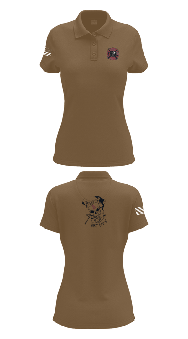 Women's Short Sleeve Performance Polo, 386th ECES/CEF, Fire Department, Teamtime, Team time, sublimation, custom sports apparel, team uniforms, spirit wear, spiritwear, sports uniforms, custom shirts, team store, custom team store, fundraiser sports, apparel fundraiser