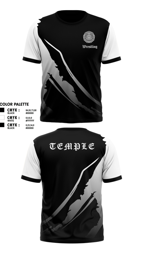 Short Sleeve Performance Shirt, Temple Wrestling Club, Wrestling, Teamtime, Team time, sublimation, custom sports apparel, team uniforms, spirit wear, spiritwear, sports uniforms, custom shirts, team store, custom team store, fundraiser sports, apparel fundraiser