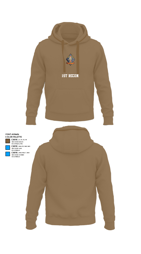 Hoodie, 1st Recon, Marines, Teamtime, Team time, sublimation, custom sports apparel, team uniforms, spirit wear, spiritwear, sports uniforms, custom shirts, team store, custom team store, fundraiser sports, apparel fundraiser