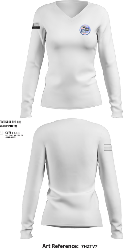 POLARS 40984868 Women's Long Sleeve V-neck Shirt - 101